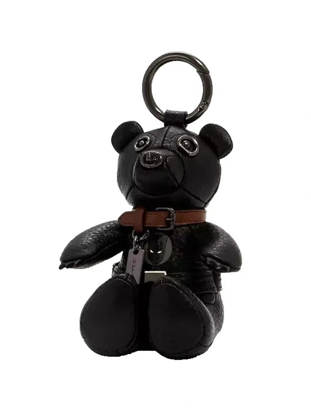 Coach Marvel Rare Black Panther Leather Bag Charm Keychain Fob 2750